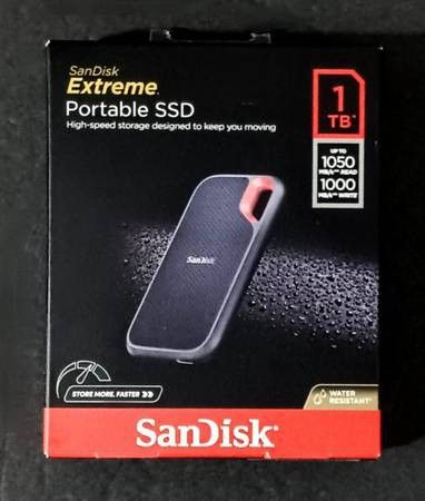 SanDisk 1TB Extreme Portable SSD (Brand New),New Products : American Fashion Style Bags On Sale