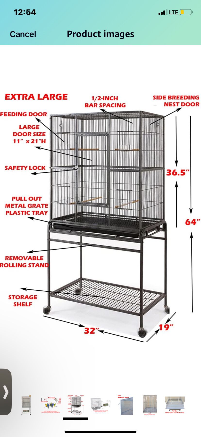 Standing Bird Cage