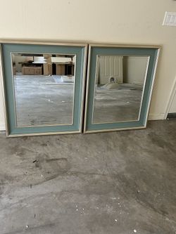 Gold And Teal Mirrors 36”x 29.5”