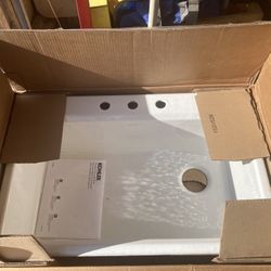 NEW in BOX - Kohler “Riverby” 33" Kitchen Sink - ENAMELED CAST IRON, top-mount,  SINGLE-BOWL 