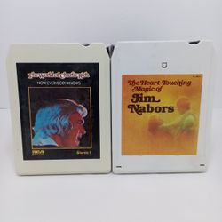Charlie Rich + Jim Nabors 8-Track Cartridge Tape Lot Tested