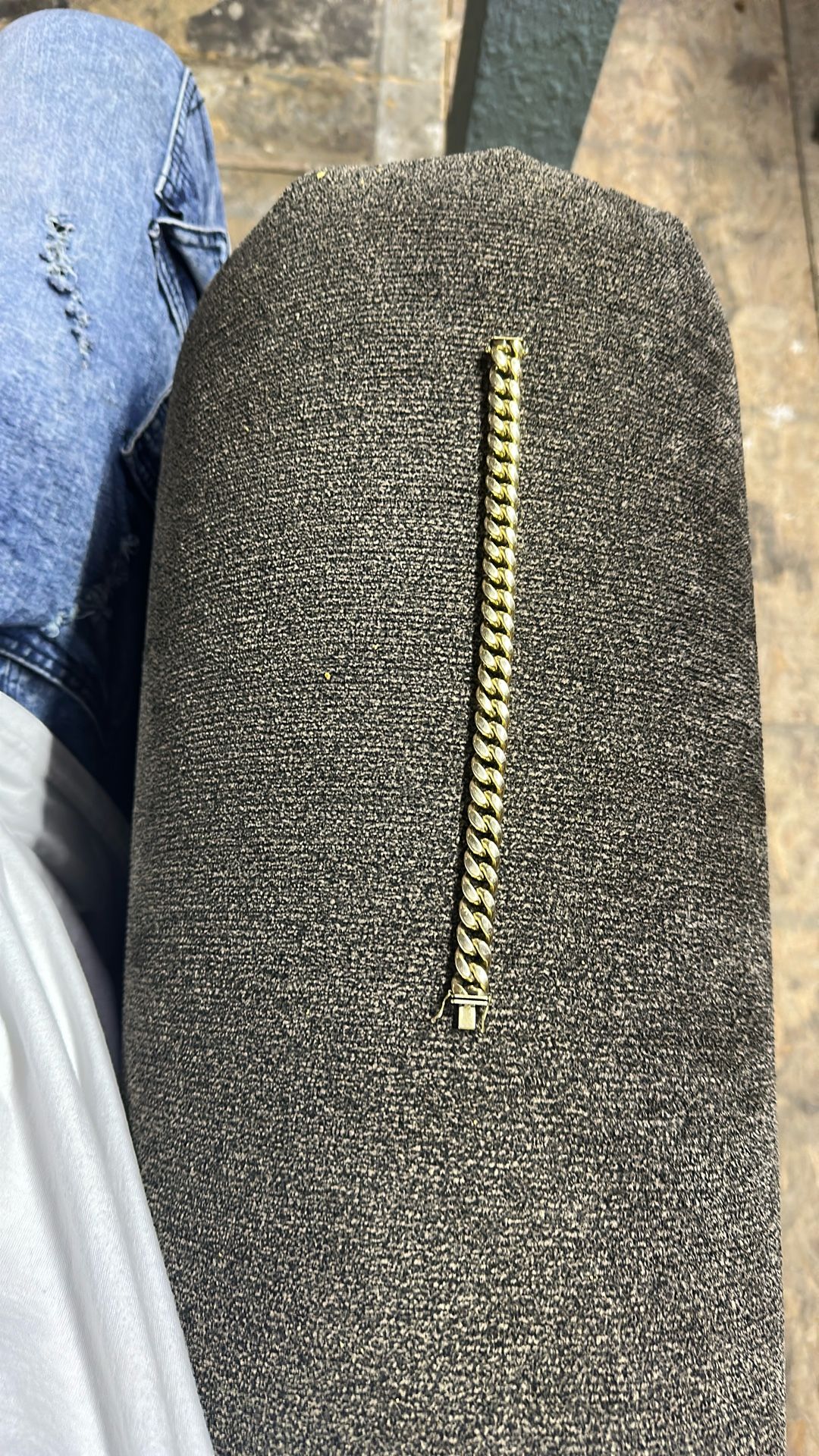 10. Karat Gold Cuban Bracelet.