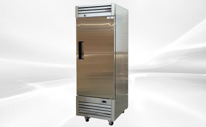 NSF Reach In One Door Refrigerator SS interior AKR-06881