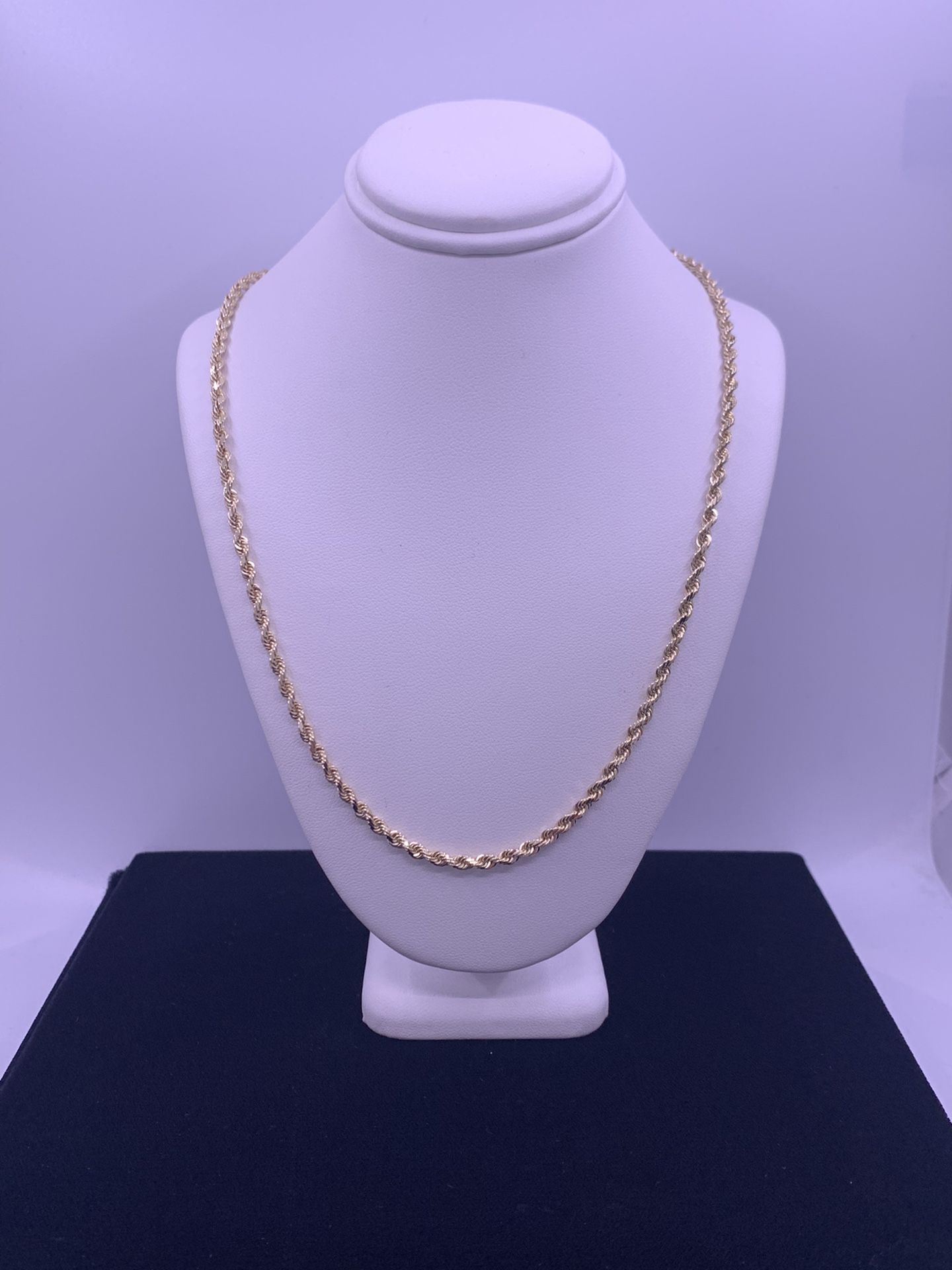 Gold Rope Chain 12.4g 14kt 18”