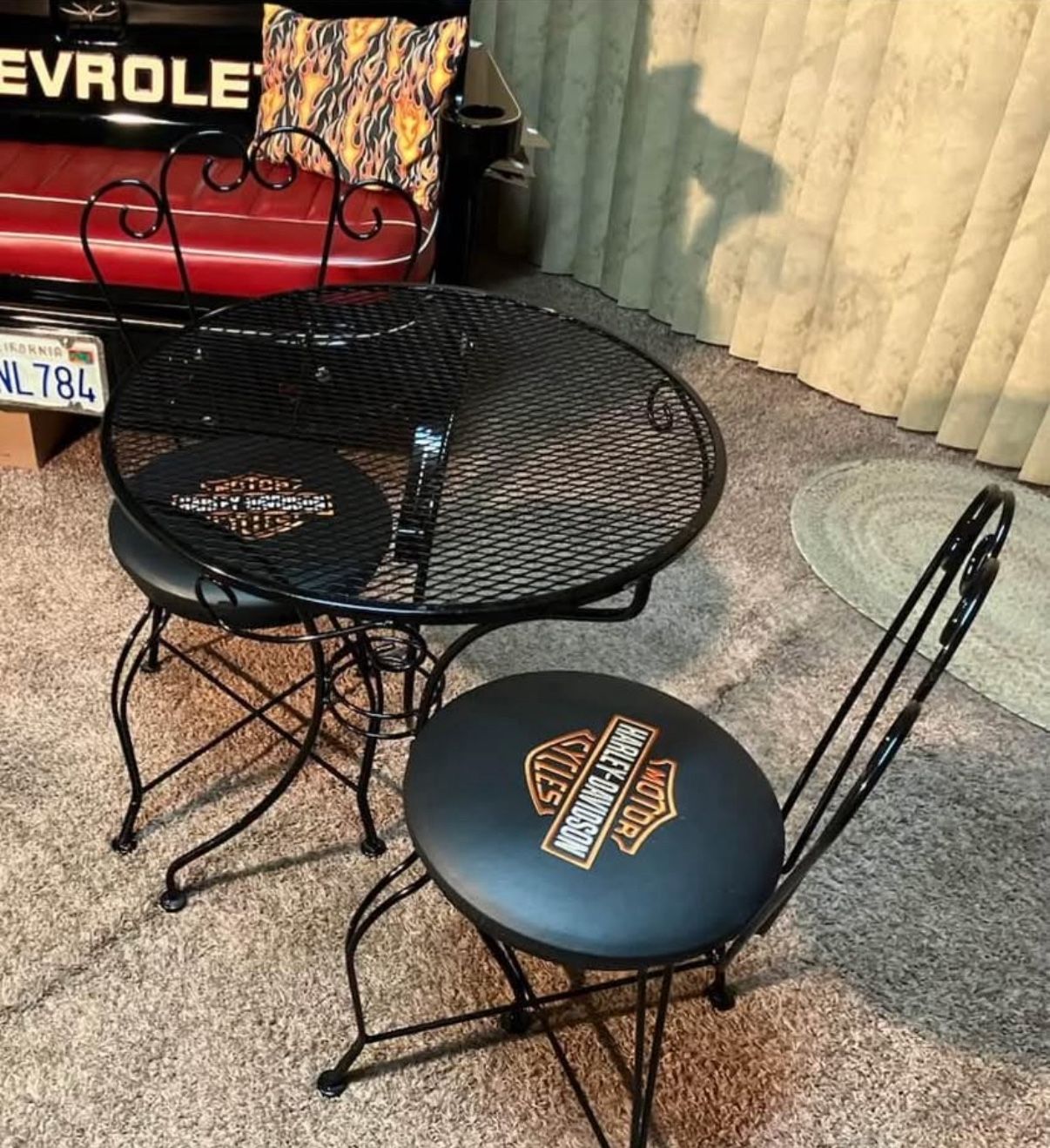 Bistro Table And Harley Chairs
