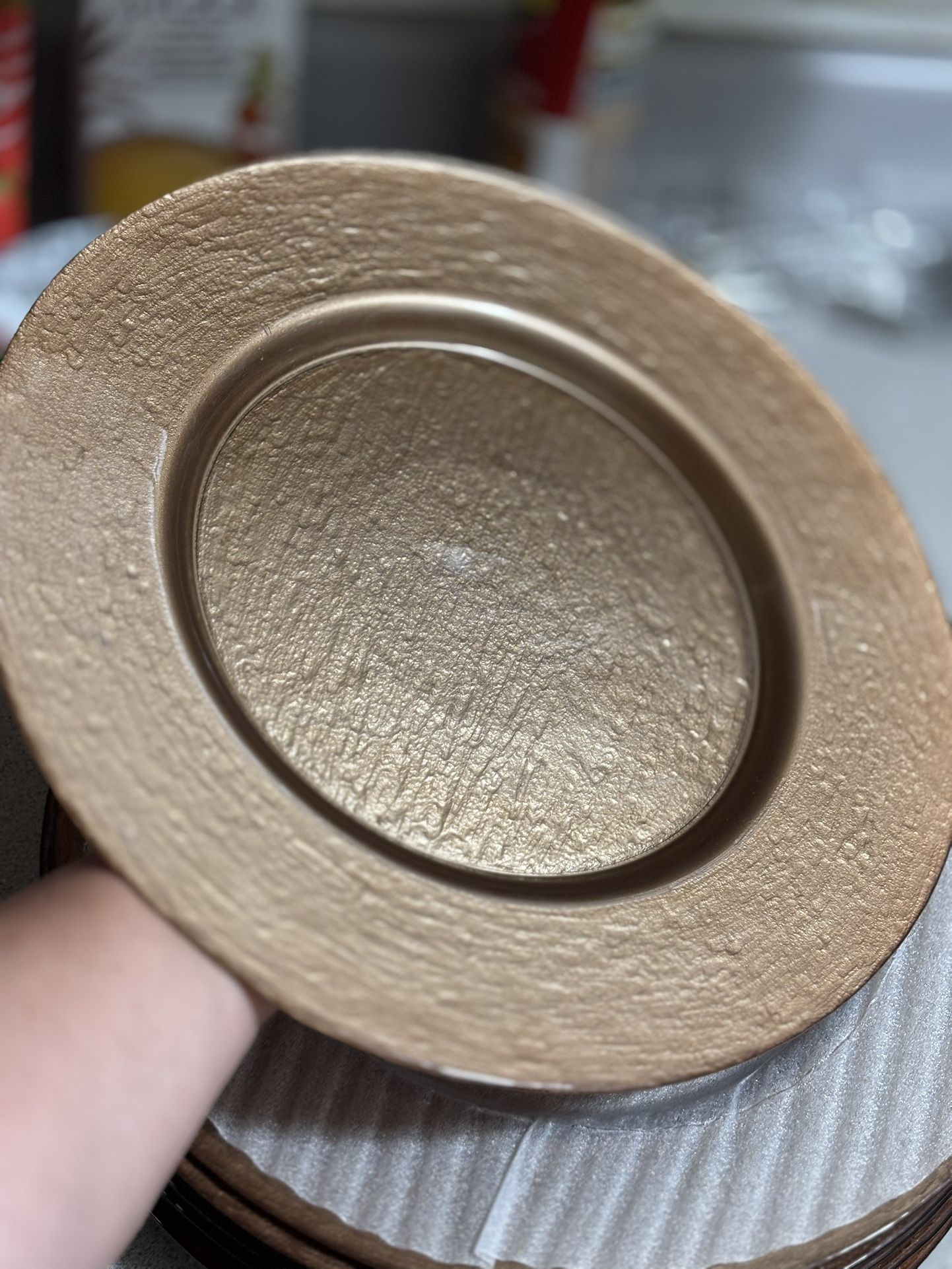 Glass Chargers- 8 Available