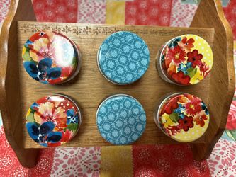 Pioneer Woman Wild Flower Whimsy Spice Jars And Rack