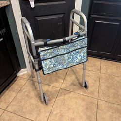 2 Wheel Walker for Seniors & Adults with Storage Pack