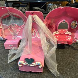 Disney Princess Doll Cinderella Carriage Play Set/bed 