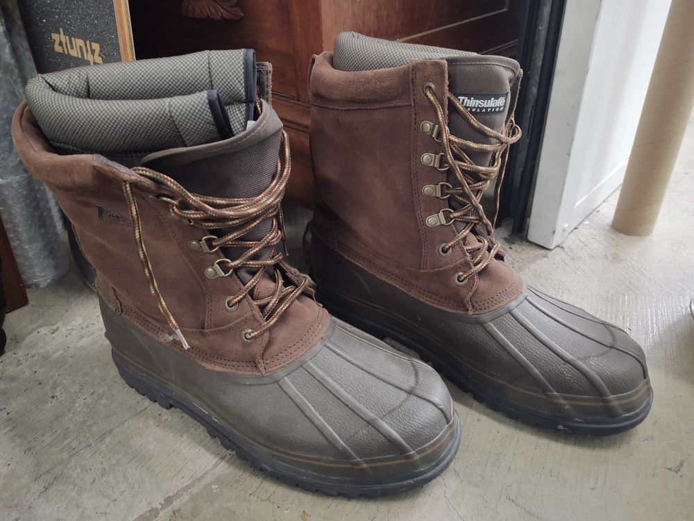 Rocky Thinsulate Waterproof Insulated Leather & Rubber Boots Size 13