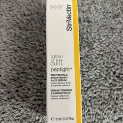 NEW STRIVECTIN TIGHTEN & LIFT PEPTIGHT TIGHTENING & BRIGHTENING FACE SERUM $8!