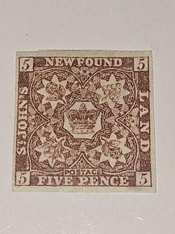 NEWFOUNDLAND #19 5 PENCE