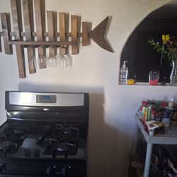 Unique Wooden fish wine 🍷 rack