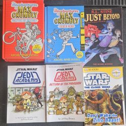 Kids Book Bundle – Max Crumbly, Star Wars Jedi Academy, R.L. Stine (Lot Of 7)