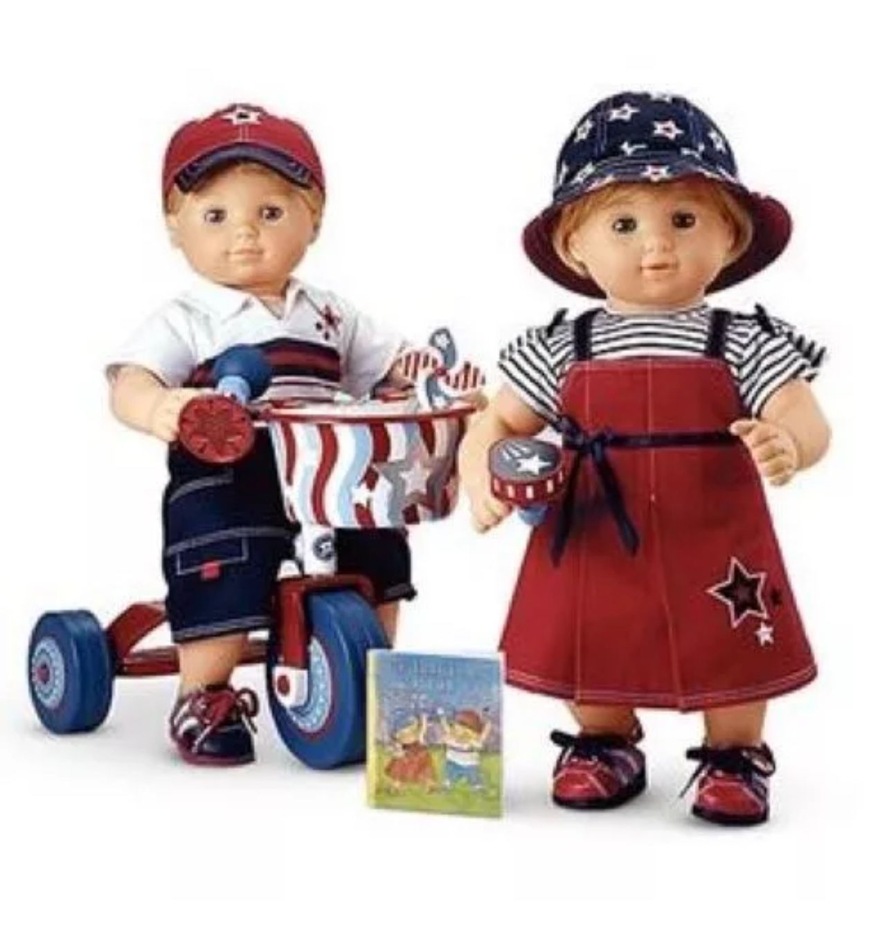 American Bitty Baby Stars And Stripes Twin Full set
