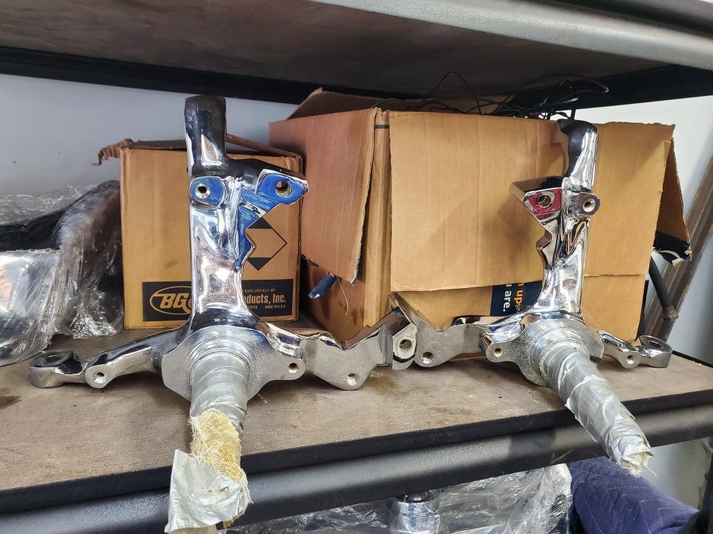 Chrome G-Body And Lincoln Lowrider Suspension Parts