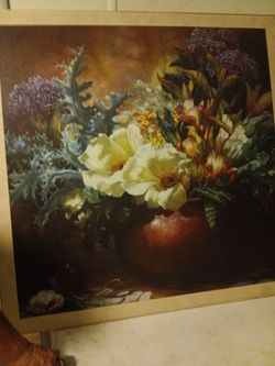 Oil painting  vintage floral