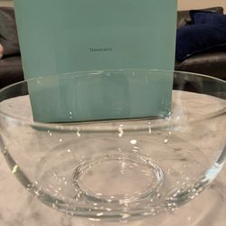 Tiffany & Co. Round Crystal Bowl-9.75” × 5.25” — New in Box 