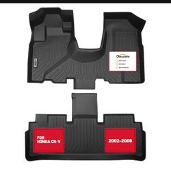 New in a sealed box orealtrend Black Floor Mats Liners Replacement for Honda CRV CR-V 2002-2006 Heavy Duty All Weather Guard Front and Rear Car Carpet