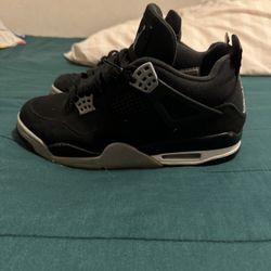 Jordan 4 Black Canvas Size 9
