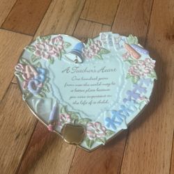 Teacher’s wall hanging plate