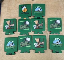 10 Beer Golf Koozie Can Cooler