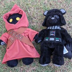 Build A Bear Star Wars The Mandalorian Jawa & Darth Vader Large Star Wars Plush 