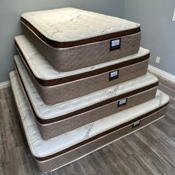 Full Organic Cloud Edition Europillow Top 12inch Mattress!!