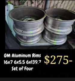 GM 16" Aluminum Wheels Rims - Chevy Silverado, Suburban, Tahoe,  Astro & More ...