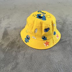 New with out Tags Yellow Elmo Bucket Hat Sun Hat UV Beach Hat