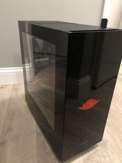 Gaming built desktop and monitor