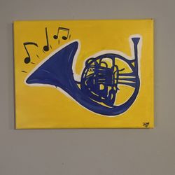 How I Met Your Mother Blue French Horn Painting