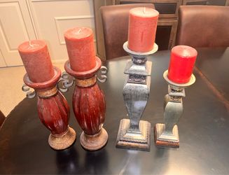 FREE! Candle holders and un-lit candles
