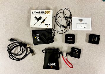 Rode 2 wireless mics with lavaliers