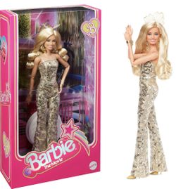 Barbie The Movie Collectible Doll in Gold Disco Jumpsuit