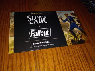 Magic The Gathering Cards Mtg Card Lot SECRET LAIR FALLOUT BEYOND VAULT 33 NEW SEALED
