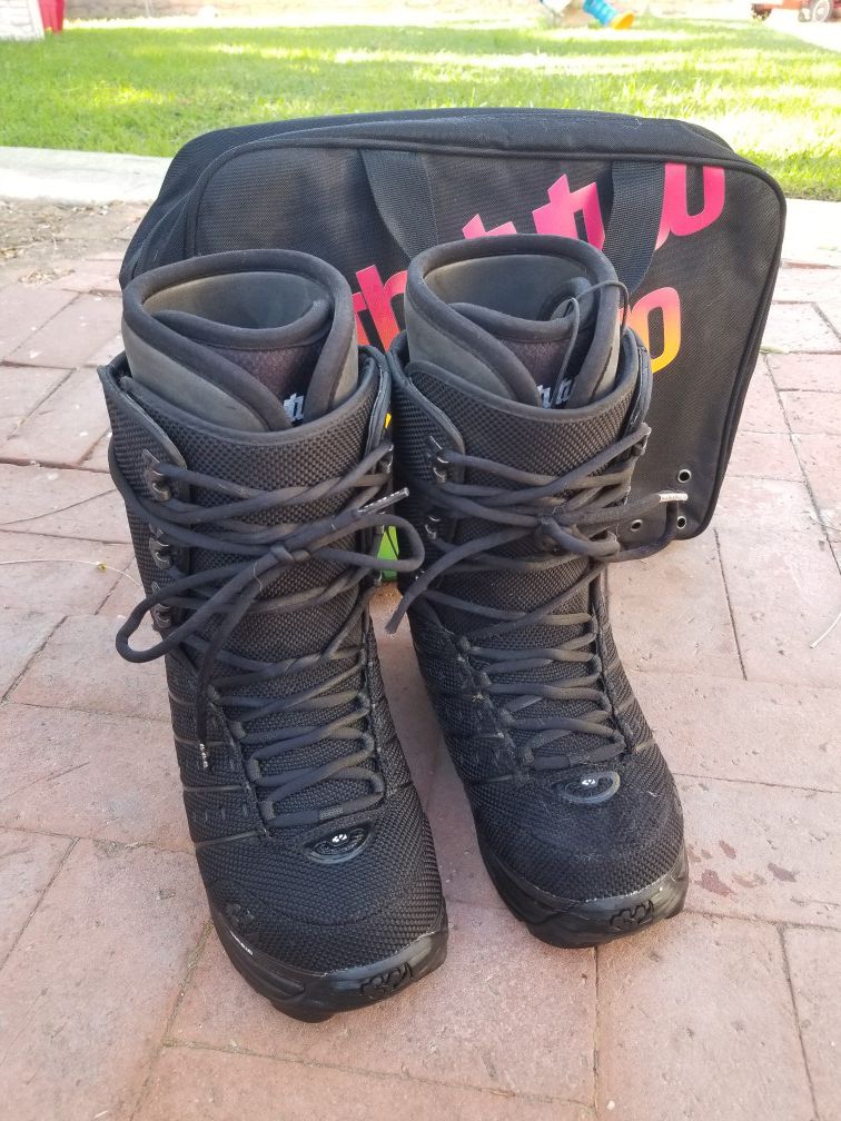 Thirty Two 32 Snowboard Boots - ULTRALIGHT - With Travel Bag. Men Size 10