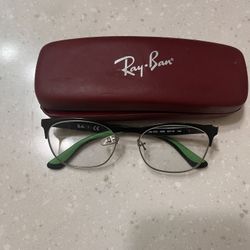 Ray Ban Glasses Primarily Color Black, Secondary Green