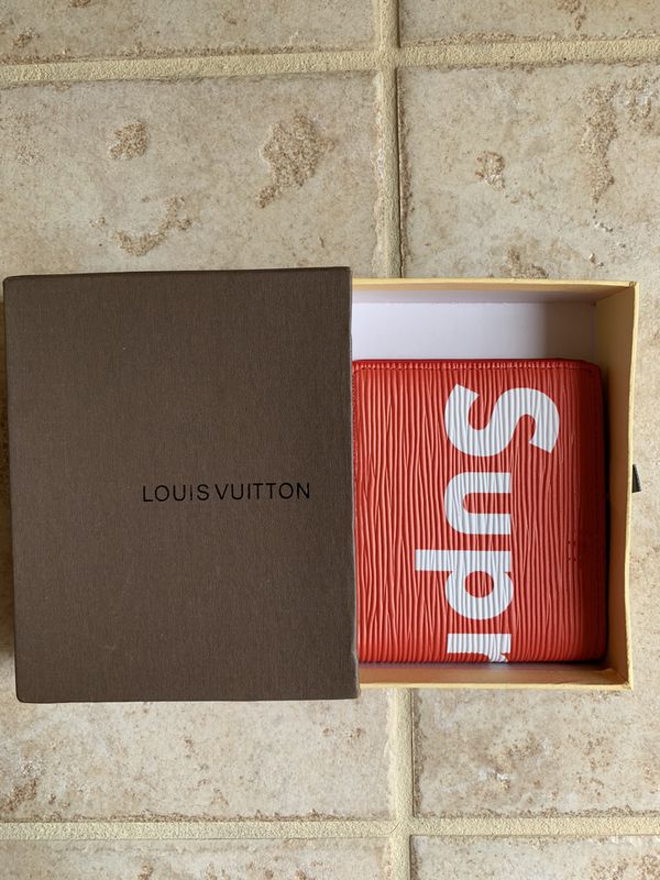 Louis Vuitton X Supreme Slender Wallet M67718 Epi Leather