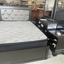 NEW BEDROOM SET QUEEN SIZE INCLUDED AND MATTRESS BOX 📦 