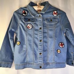 Disney Collection by Tutu Couture Minnie Mouse Girls Size 10 Denim Jacket
