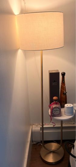 Floor Lamp with Drum Shade