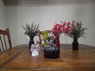 Halloween and crystal vase decoration set