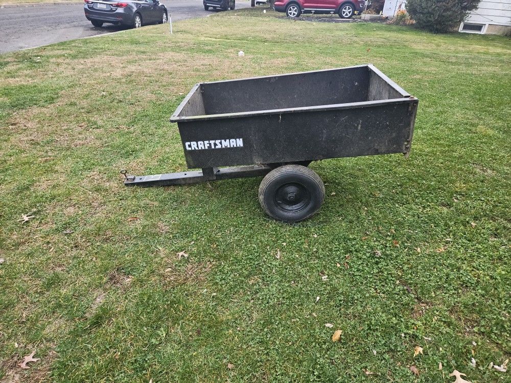Dump  Trailer For A Tractor As Is No Warranty Cash Only Price $157.00