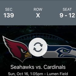 2 Or 4 Seahawks tickets- 10/16