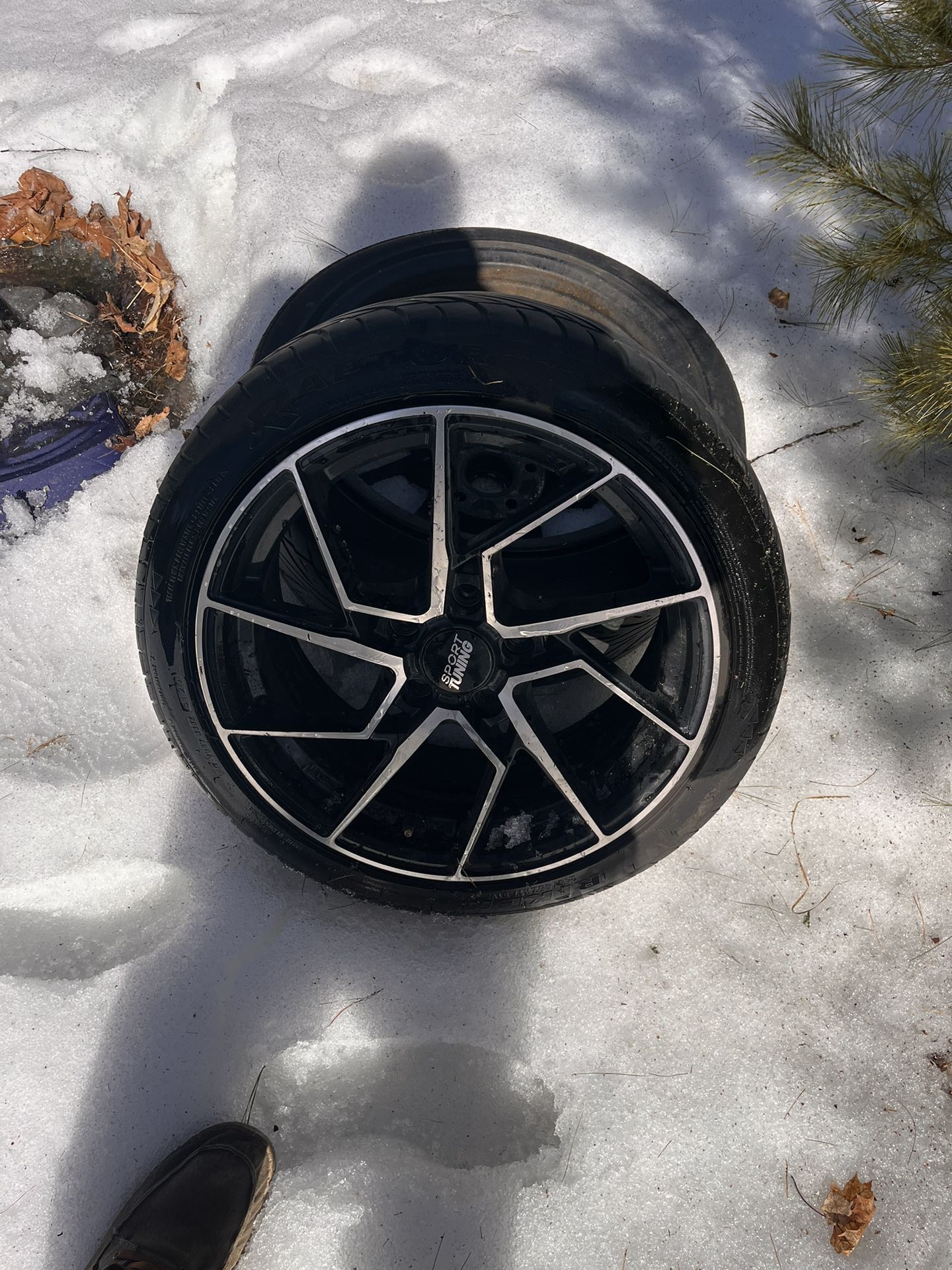 17” Rims With Street Tires For Drifting.