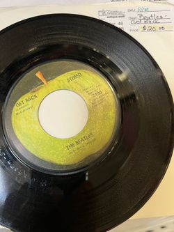 Vintage vinyl Beatles Get Back 45 RPM record