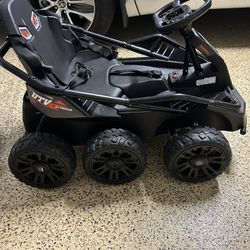 TEOAYEAH 24V Ride on Toys for Big Kids, 6 Eva Wheels UTV, 4x75W 5.9MPH Powerful Electric Car, 4WD/2WD Switch