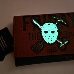 Loungefly 13th Wallet Glows New With Tags Exclusive UNISEX 