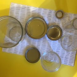 Vintage Skippy Peanut Butter Jars Lot Of 4